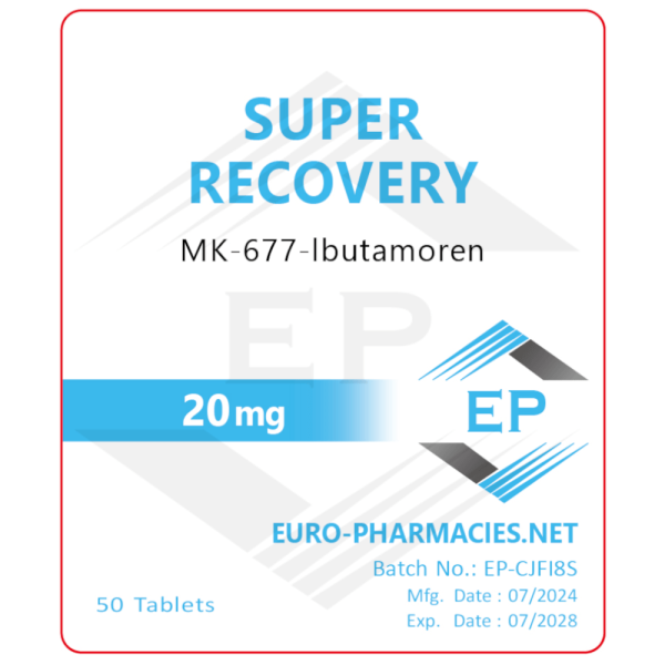 Ibutamoren-MK677 - 20 mg/comprimé, 50 comprimés - Pharmacies européennes - Livraison aux États-Unis