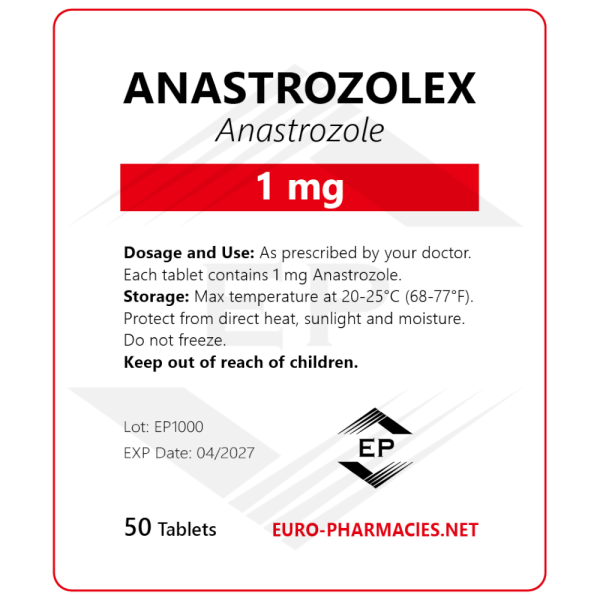 Anastrozolex (Arimidex) 1mg/tab -50 tab/bag - Euro Pharmacies - USA Domestic