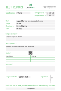 PRIME Anavar 22. September 2025