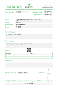 PRIME Winstrol 22. September 2025