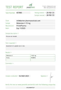 PRIME Labortest Melanotan