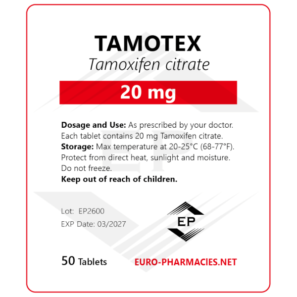 Tamotex (Tamoxifen) - 20mg/tab -50 tab/bag - Euro Pharmacies
