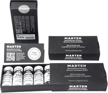 HGH Somatropin / Powder (10IUx5 vials/50 IU) - Marten