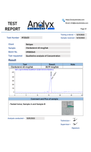 Clenbuterol 40MCG basiert auf einem Labortest
