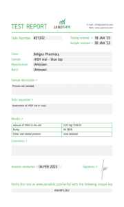 HGH-Beligas-Labortest