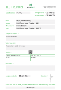 HGH-Pulver-Labortest Hilma