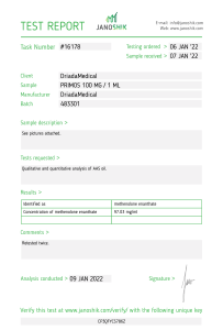 Primos Labortest Driada