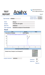 Tamoxifen 20MG beligas Labortest