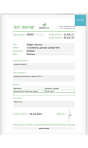 Testosteron Cypionat 200 mg Labortest beligas