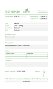 Tren A 100mg Labortest Beligas