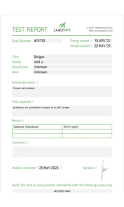 Boldenonundecylenat-Labortest Beligas