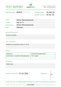 Ultima NPP 150 Labortest