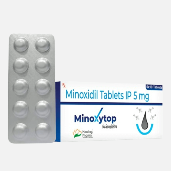 Minoxytop 5mg (Minoxidil Tablets IP) - Driada Medical