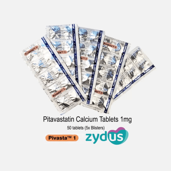 Pitavastatine 1 mg (Pivasta 1) (50 comprimés - 5 plaquettes thermoformées) - Driada Medical